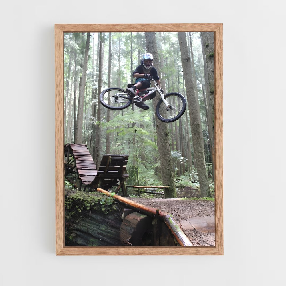 Poster Saut de Log – affiche Cyclisme (vue 4)